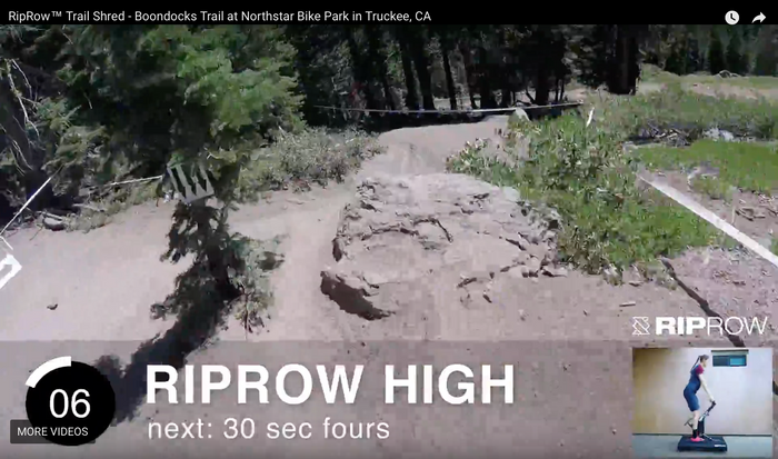 RipRow™ race simulation: Boondocks Trail at Northstar Bike Park in Truckee, CA