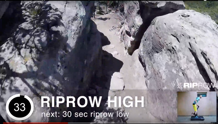RipRow™ race simulation: Jagged Axe Trail at Glorieta Camps in Santa Fe, NM