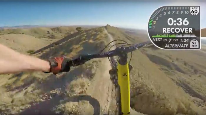 RipRow/spin classes - while watching POV riding footage