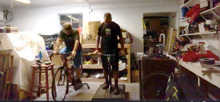 Bike trainer + RipRow™ = Awesome